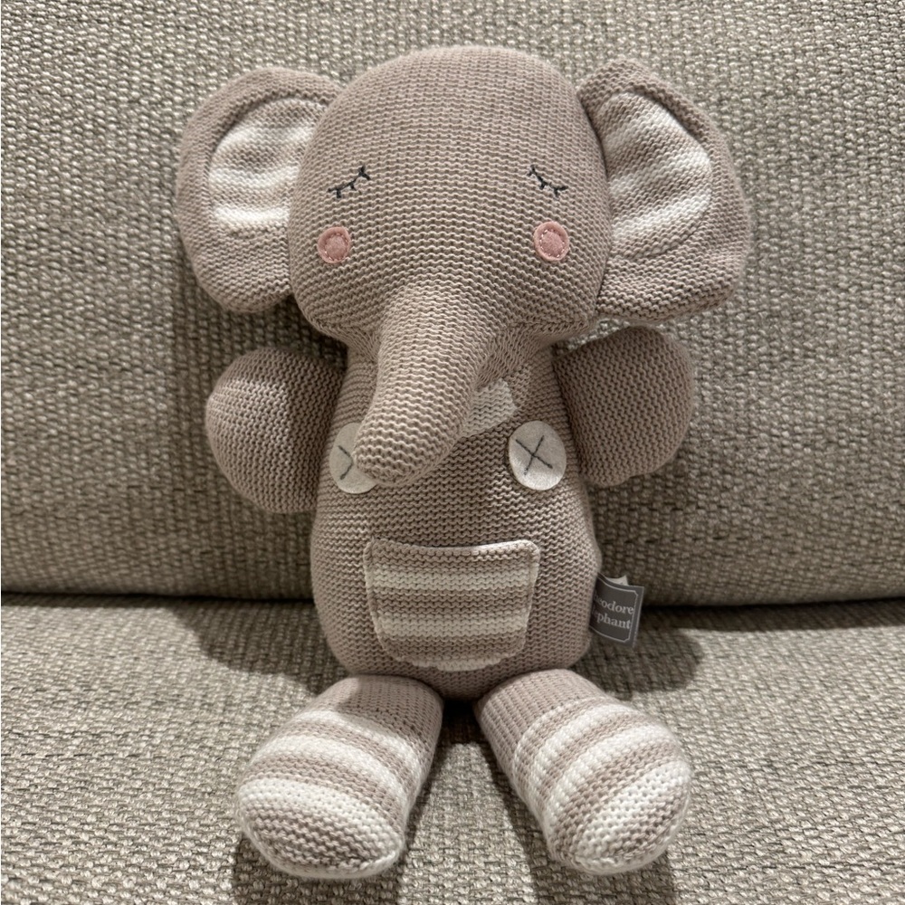 Adorable Brown Elephant Stuffed Animal